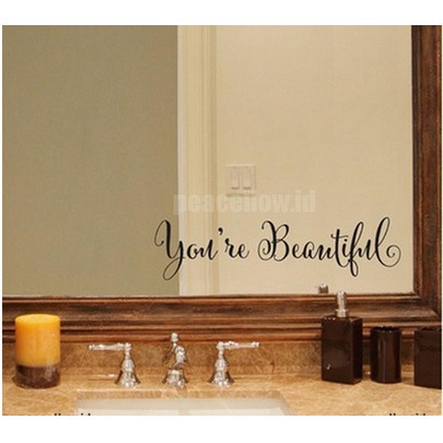 Wall Decal - Stiker Dinding &quot;YOU'RE BEAUTIFUL&quot;