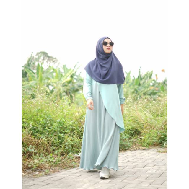 SAFA SET + LV VOAL BIRU TOSCA by SEKARARUM