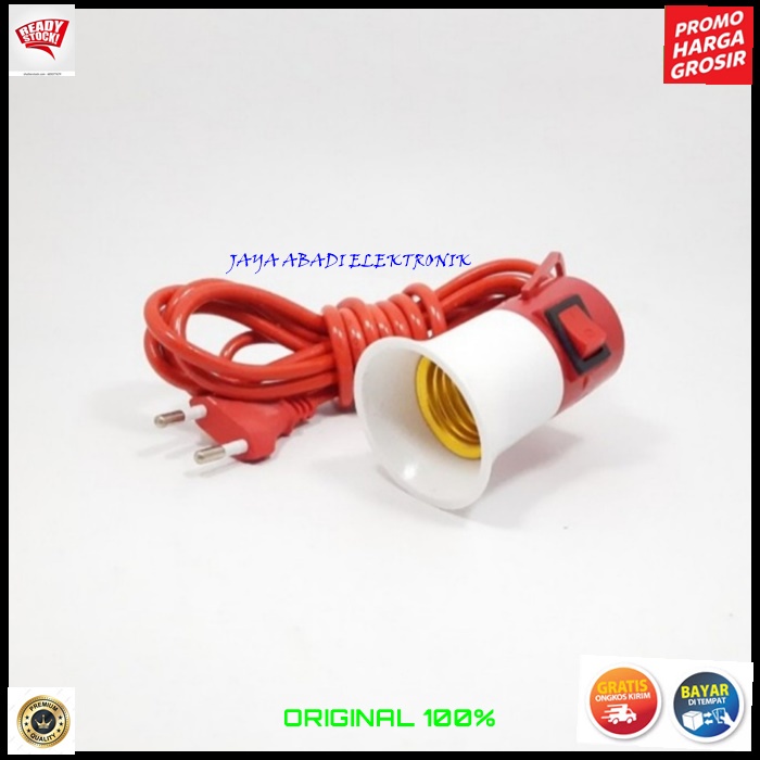 G565 SAMBUNGAN LAMPU 10 METER SAKLAR KAP EXTENSION FITING E27 COLOK COLOKAN LAMP LED BOHLAM TIDUR BELAJAR SLEEP BULB TES COLOKAN STOP KONTAK LISTRIK SETRUM FITTING KEPITING rumah lampu saklar meter colok colokan lamp bohlam FITING e27 fitting kepiting