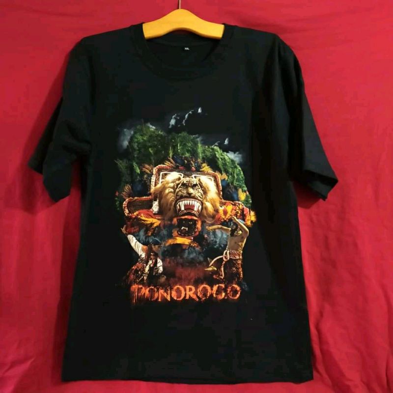 Kaos  Dadak Merak Ponorogo Kaos Dewasa Lengan Pendek Kaos Barongan Grebeg Suro
