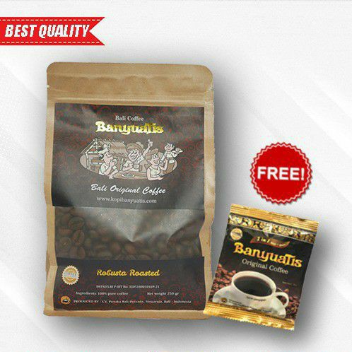 BALICIHUI Kopi Banyuatis Robusta Roasted Bean Kopi Bali Banyuatis Bean Biji Kopi 250gr