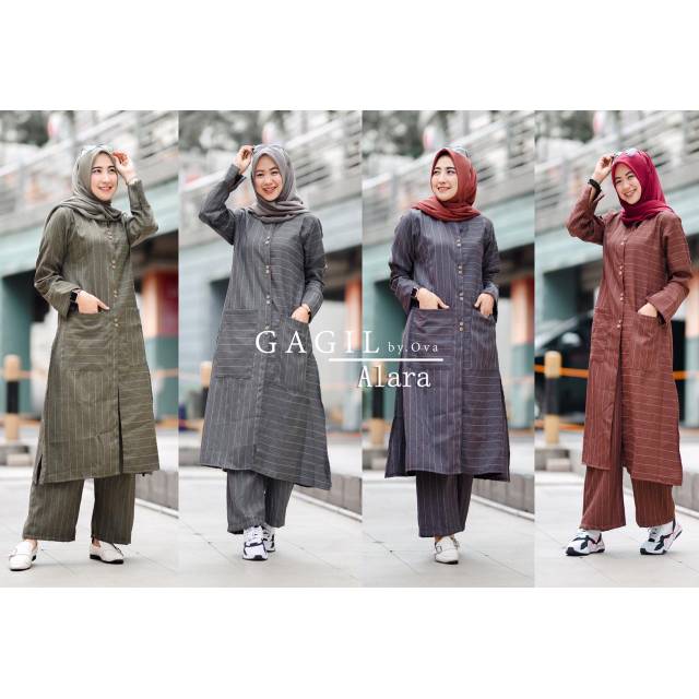 Alura set kulot + tunik origina by gagil fashion by ofa