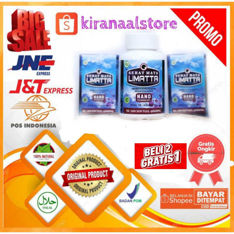 Walatra Sehat Mata Limatta Softgel 100% Original Obat Herbal Mata Minus Katarak Plus Glaukoma Ori