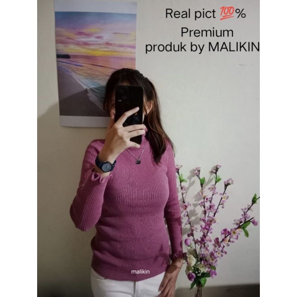 TERMURAH!!! DAISY CURLY SWEATER / SWEATER KRIWIL MALIKIN Atasan Pakaian Rajut Wanita