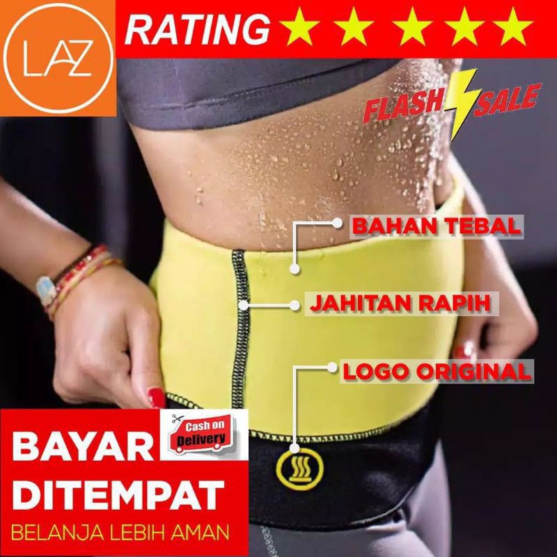 HOT SHAPERS SLIM WAIST KORSET PERUT BAKAR LEMAK PELANGSING SPORT PRIA