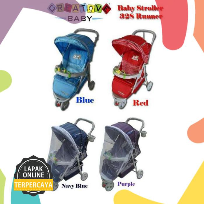 Jual Stroller Pliko Baby Creative Runner 328 Jaminan Mutu