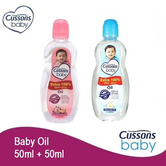 Cussons Baby Oil Mild &amp; Gentle 50 + 50 ml / Soft &amp; Smooth 50ml + 50ml