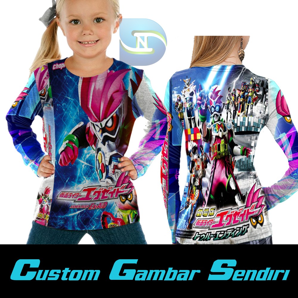 T-shirt Kaos Anak Kamen Rider Ex-Aid Keren