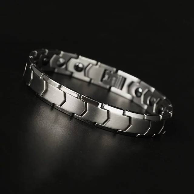 Gelang magnet kesehatan pria wanita tungsten - gelang titanium aksesoris kesehatan