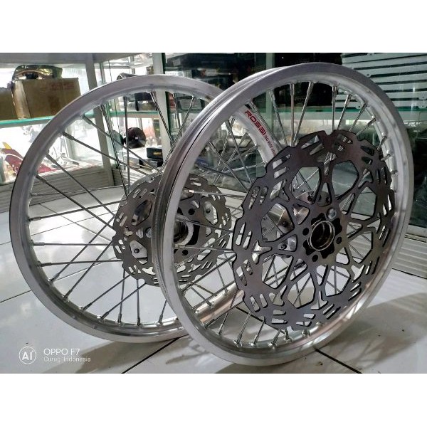 Velg Jari Jari Paketan Komplit Murah Satria FU Ring 17 Lebar 140-140 Depan Belakang