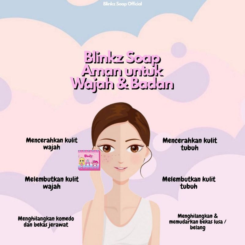 blinkz soap sabun whitening Blinkzsoap Blinkz glowing pemutih soap