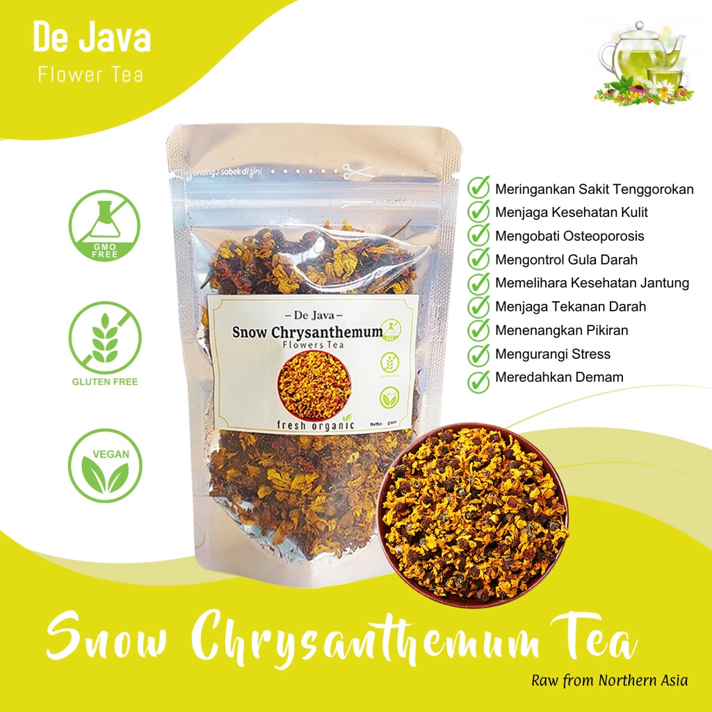 

Teh Krisan Salju Pure Snow Chrysanthemum Flower Tea 10 -50 Gram