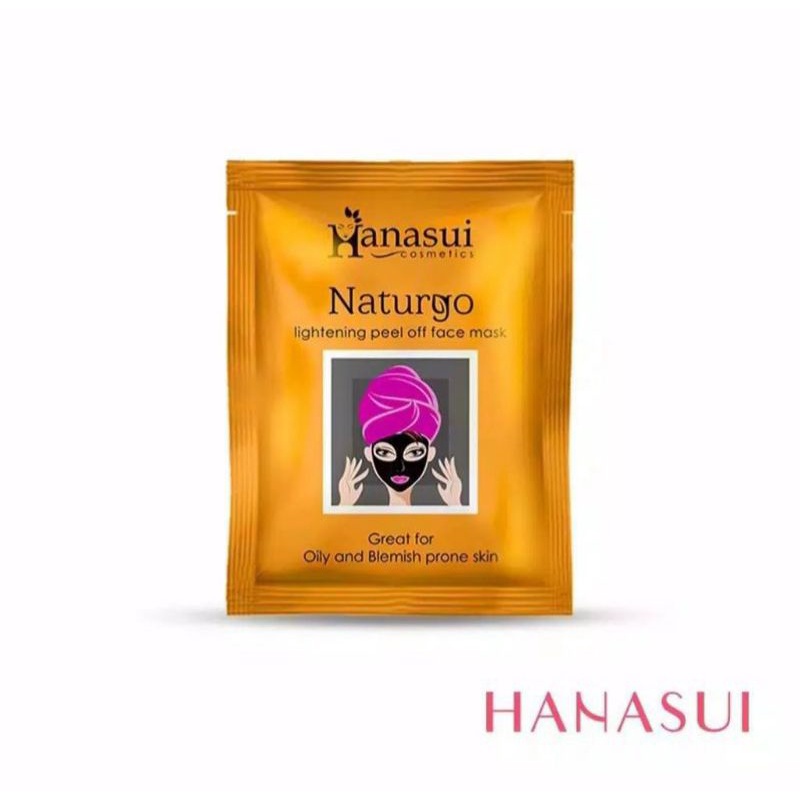 HANASUI NATURGO BPOM/ Masker Hanasui Naturgo Black