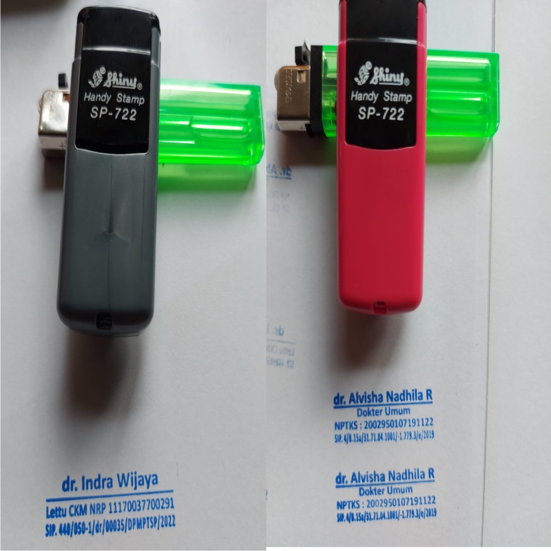 

RB STEMPEL CAP SHINY HANDY STAMP NEW SERIES TERBARU 2022 DOKTER KANTOR BIDAN PERAWAT MEMO FAKTUR