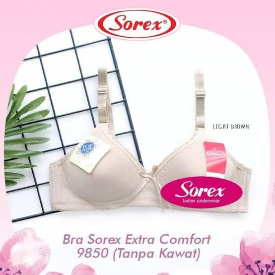 bb Sorex Bra 9850 Tanpa Kawat Busa Ukuran 34 - 40