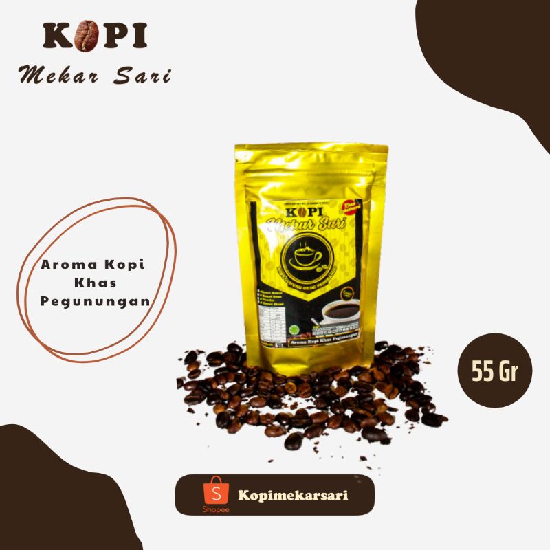 

KOPI BUBUK ARABICA ASLI SUKABUMI - KOPI MEKAR SARI (55 gram)