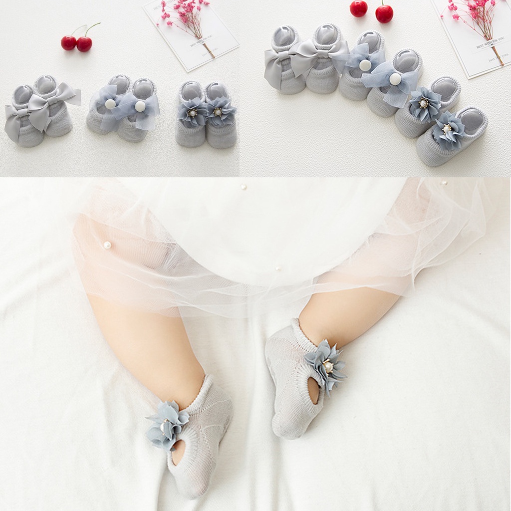 Kaos Kaki Model Sepatu Rajut Bayi Perempuan Prewalker Baby Girl Shoes Antislip 0 - 9 bulan
