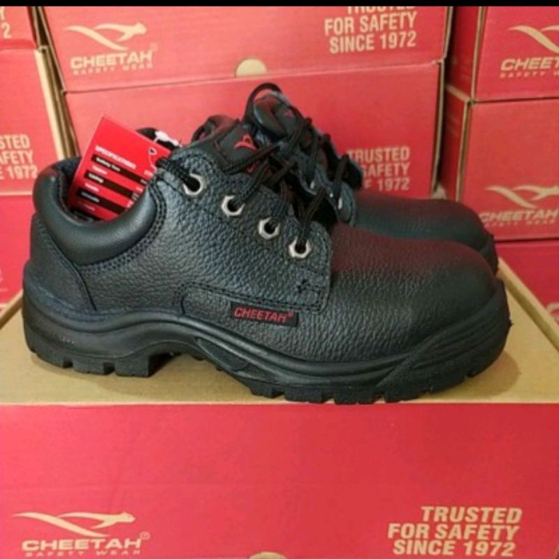 Jual Sepatu Safety Cheetah Original 3002h Low Cut Model Tali Septi Septy Sefty Safty Sefti