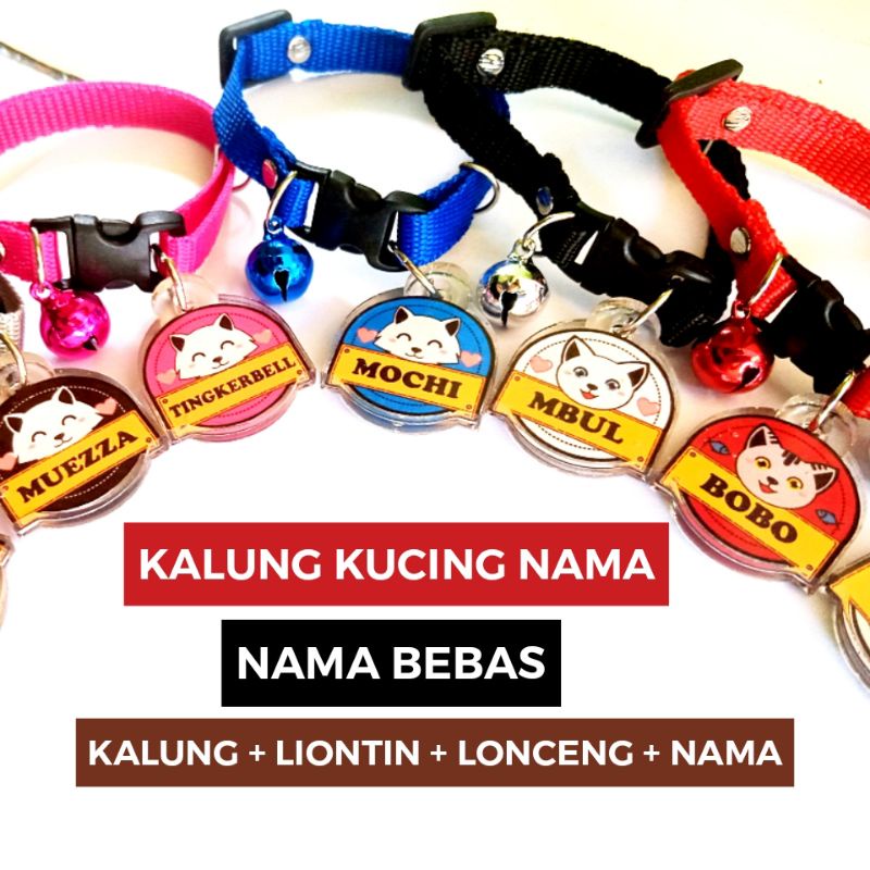 kalung kucing nama. (Lonceng+kalung+nama)