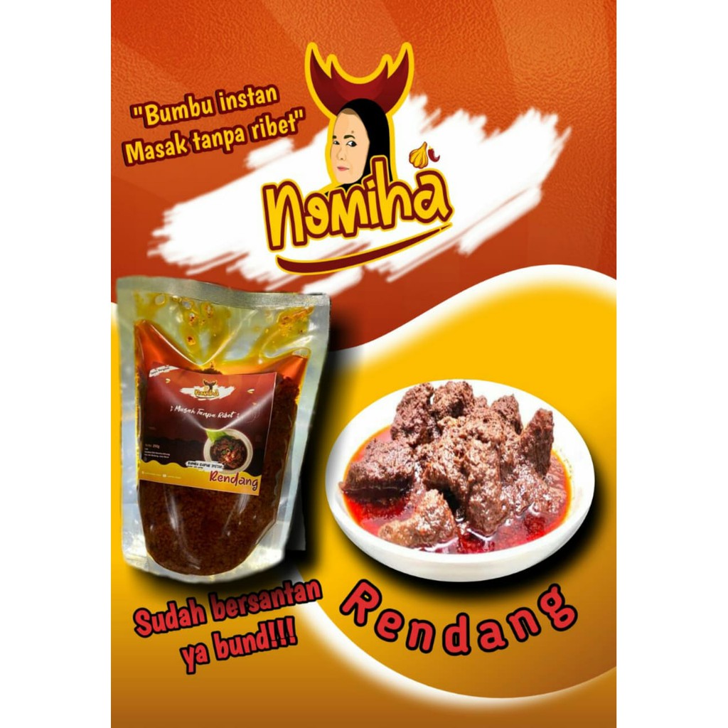 

Bumbu Rendang Instan 500g Sudah Pakai Santan /Masakan Khas Minang/Padang/Dapur/food