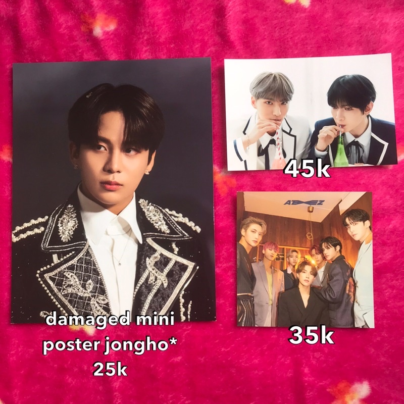 ateez merch official mini poster photoset 2nd fankit jongho seonghwa yeosang