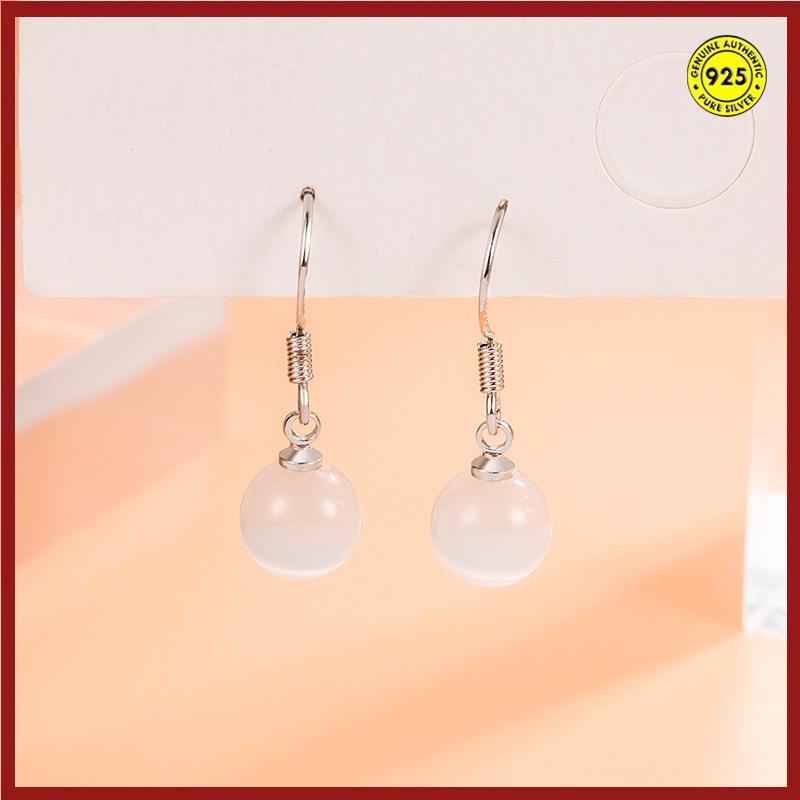 Anting Opal Bahan S925 Silver Untuk Wanita