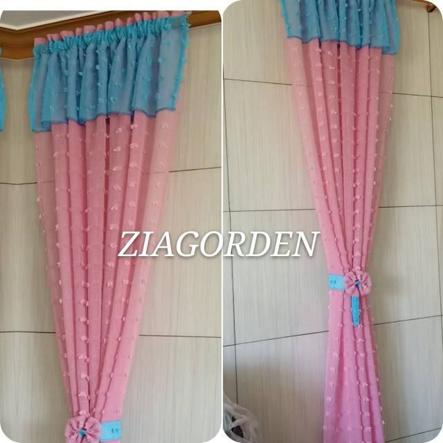 Gorden VITRACE jendela gordenpintu gorden minimalis curtain vitrace RUBBY daleman puring model serut