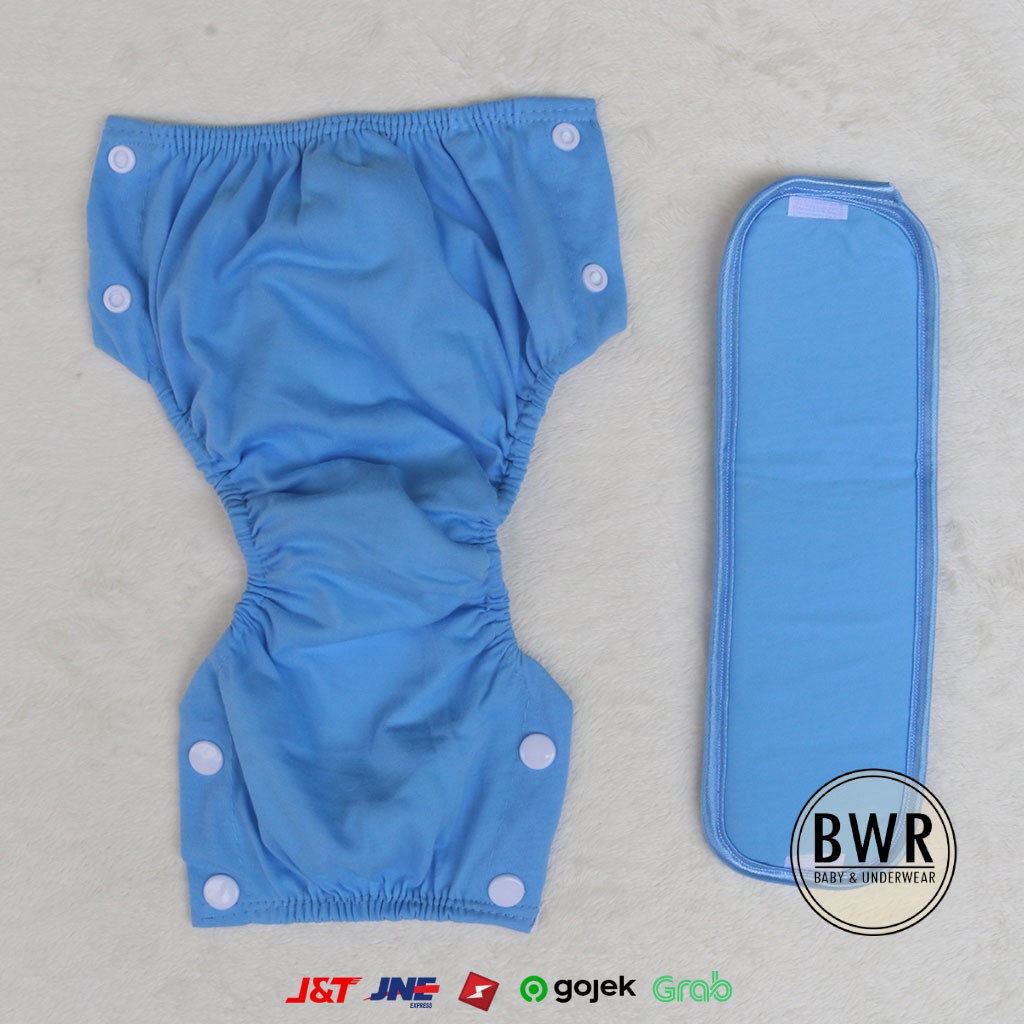 [ L ] Popok Bayi Lovely Instant V Celana popok kancing - Bwr