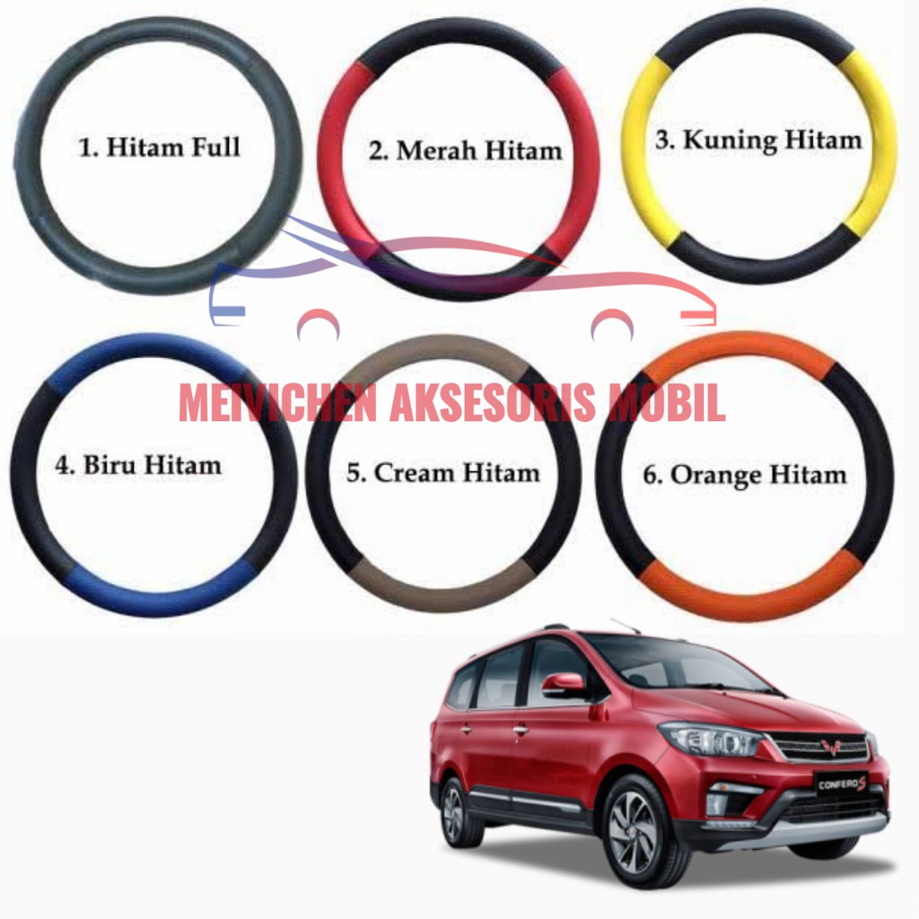 Sarung Stir Mobil - Cover Steer - Setir Mobil Wuling Confero