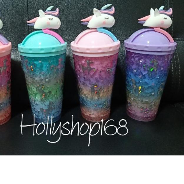 ✴ Tumbler unicorn glitter /botol Minum unicorn/tumbler unicorn ♪