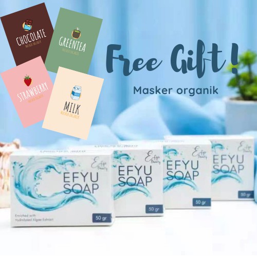 [READY] SABUN EFYU ALGAE BAR SOAP FREE MASKER ORGANIK