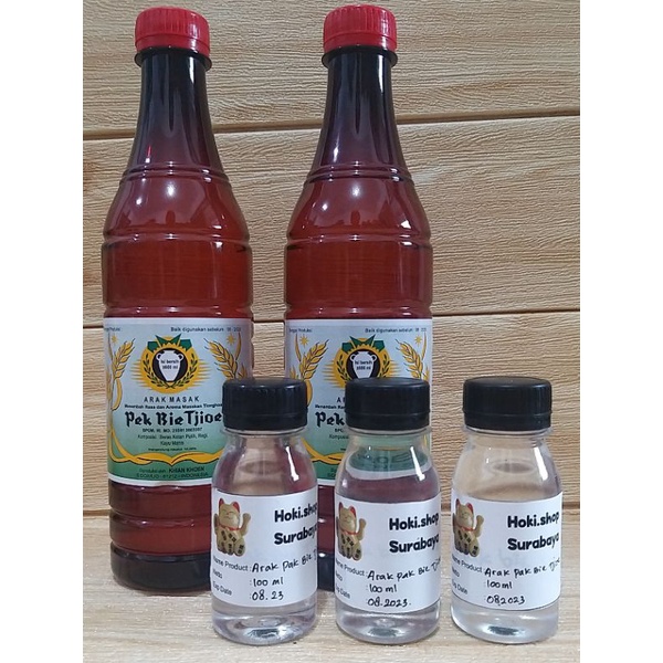 

✔MURAH Arak MASAK Pek Bie Tjioe Repack 100ml Exp 08.2027 / Arak Putih /Angciu / Arak Beras