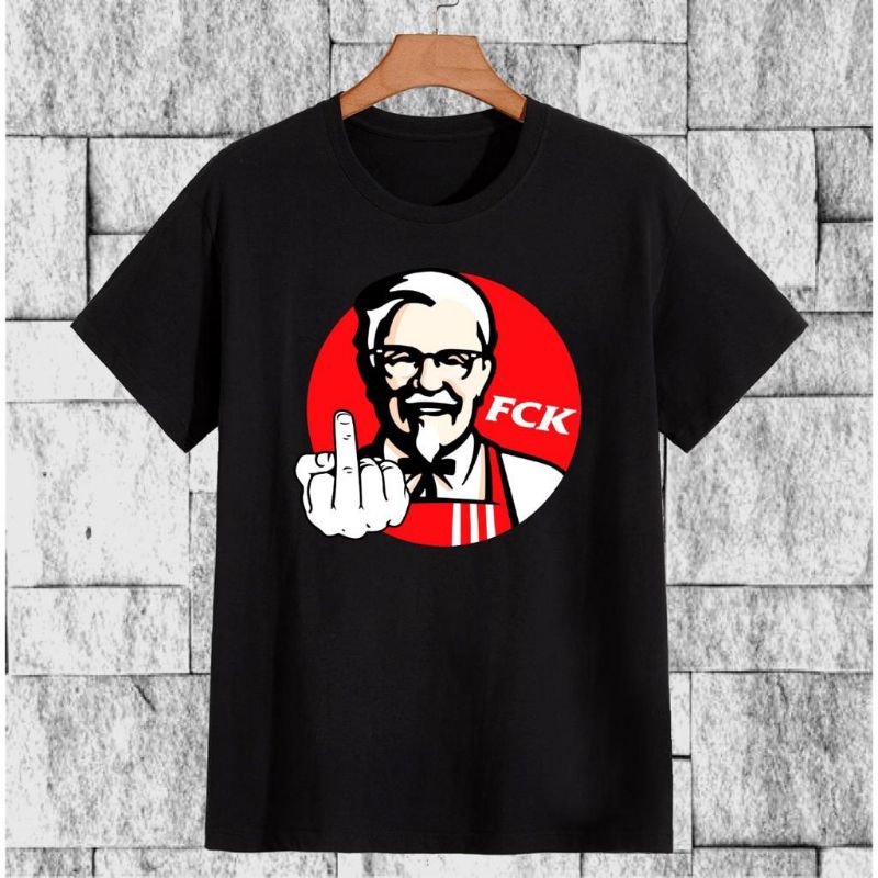 T-shirt Baju Kaos Distro - KFC PLESETAN FCK BF DTF071 - Baju Kaos Distro Pria & Wanita