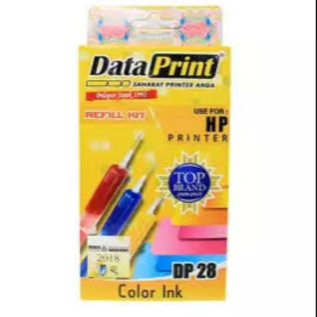 TINTA REFIL DATA PRINT HP 27 BLACK /  REFIL DATA PRINT HP DP 28 COLOR ORIGINAL