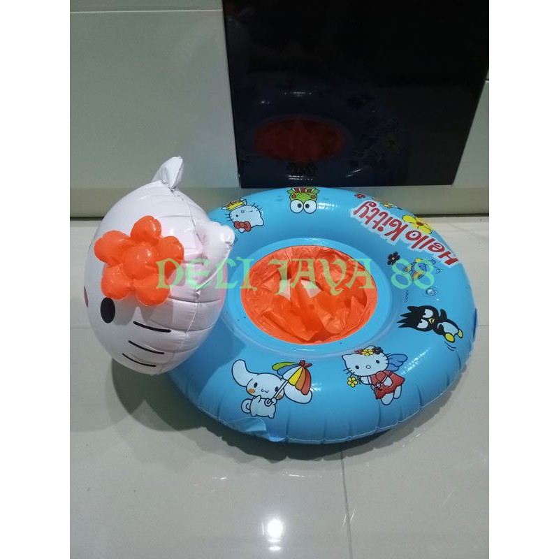 pelampung balita baby sitter motif hellokitty angsa warna RANDOM