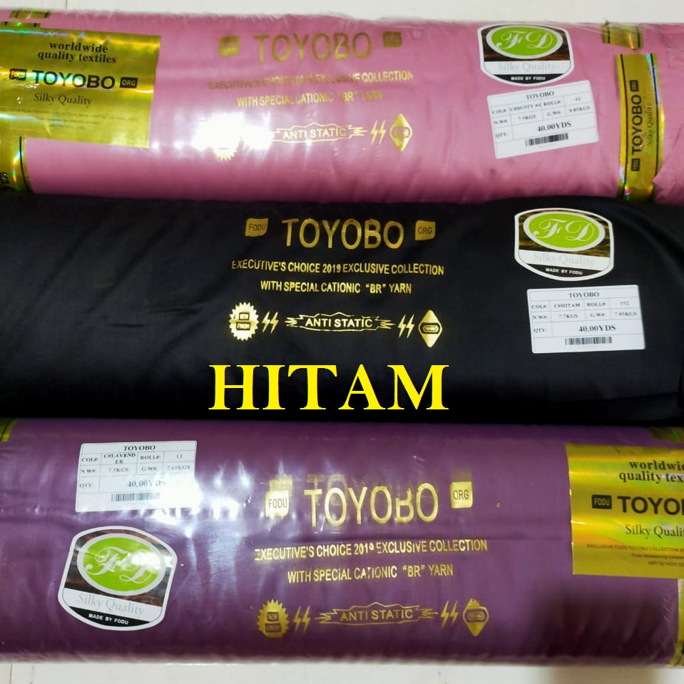 1m Bahan Kain Toyobo Meteran Adem Kain Katun Polos Toyobo Royal Mix Premium Cocok Untuk Baju Gamis d