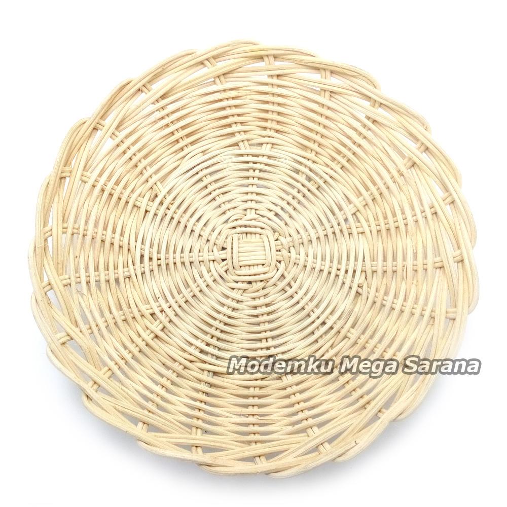 Piring Rotan Anyaman Diameter 23cm