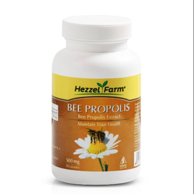 Bee Propolis Anti Virus Hezzel Farm isi 90 Kapsul by SOHO GLOBAL HEALTH