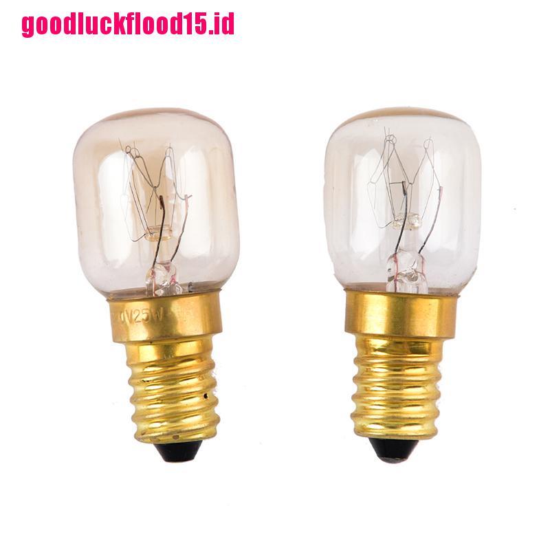 (LUCKID) 1pc Lampu Bohlam E14 15W / 25W Warna Warm White Tahan Panas Untuk Oven / Kompor