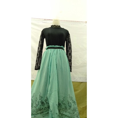 Gamis Azka motif polka || Fashion Hijab || Metro Fashion baju grosir