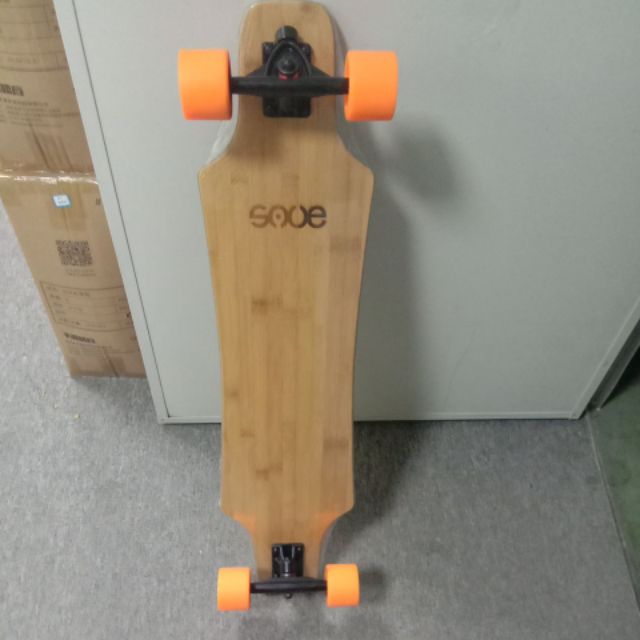 Papan skateboard Panjang Bahan Bambu Ukuran 36x9 Inci Dengan logo laser