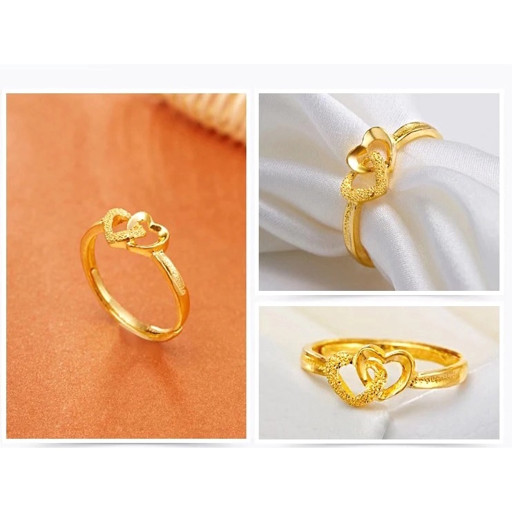 Cincin Lapis Emas 24k Untuk Wanita