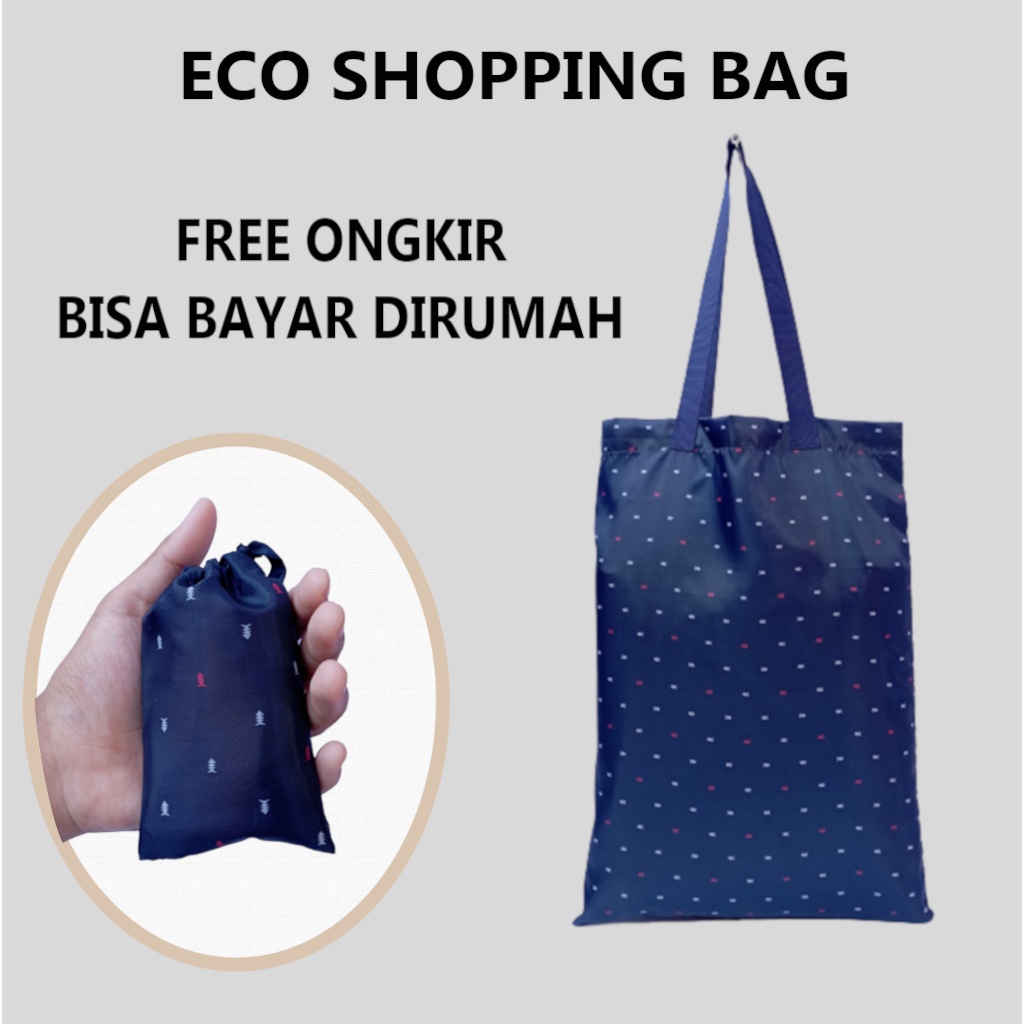 Tas Lipat Kantong Belanja Jinjing Tote Bag Kain Parasut Souvenir Cendramata Wedding Pernikahan Premi