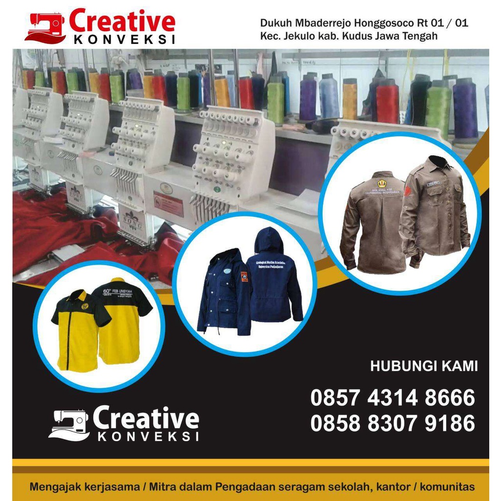 KONVEKSI Menerima Pesanan Jaket/jas Majlis Organisasi FREE DESAIN
