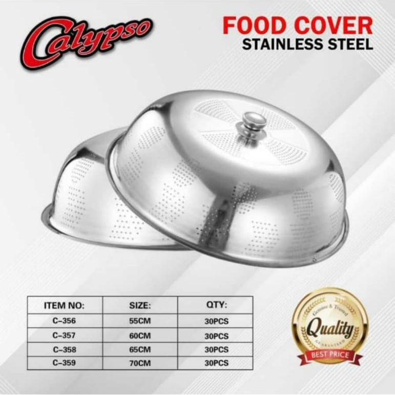 Tudung Saji Bulat Stainless Calypso 60cm