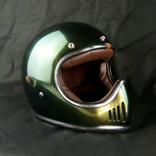 Helm Boulter FF Moto Green Camelleon