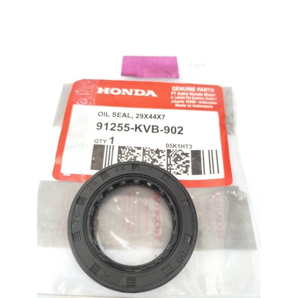 OIL SEAL KVB HONDA ORIGINAL ASLI,SIL RODA BELAKANG VARIO, BEAT, SCOOPY,GENIO DELUXE UKURAN 29×44×7