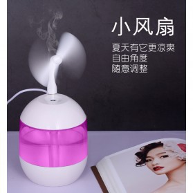 Grab Medan Air Humidifier Aromatherapy + Lampu LED + Kipas USB Portable Taffware  HUMI H013 put