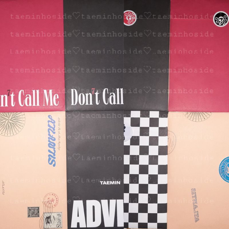 [UNSEALED] SHINee TAEMIN Album (Envelope) Set.