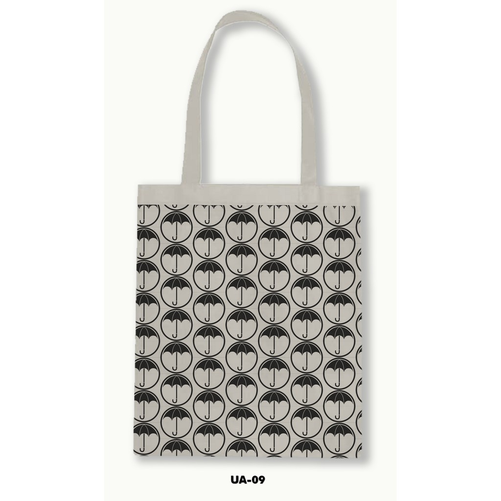 TOTE BAG BLACU MOTIF - UMBRELLA ACADEMY .01